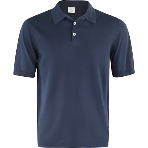 Baumwoll-Polo-Shirt Crêpe gefärbt,Baumwoll-Polo-Shirt Crepe Gefärbt - Eleventy - Modalova