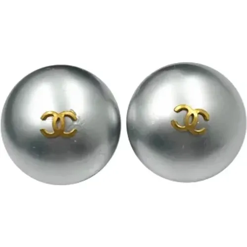 Pre-owned Metal earrings , female, Sizes: ONE SIZE - Chanel Vintage - Modalova