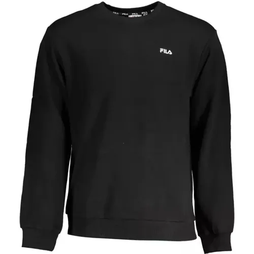 Elegant Embroidered Long Sleeve Sweatshirt , male, Sizes: 2XL, S, XS - Fila - Modalova