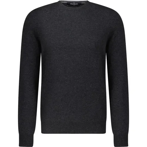 Kaschmir Pullover Essential Rundhals , Herren, Größe: L - Gran Sasso - Modalova