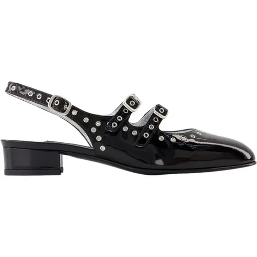 Leather Queen Sandals with 2cm Heel , female, Sizes: 5 UK, 2 UK, 4 UK, 6 UK, 4 1/2 UK, 8 UK, 5 1/2 UK, 6 1/2 UK, 7 UK, 3 UK - Carel - Modalova