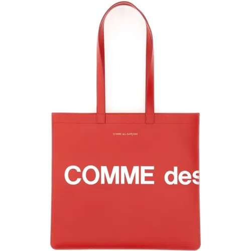 Logo Tote Bag with Double Handle , unisex, Sizes: ONE SIZE - Comme des Garçons - Modalova