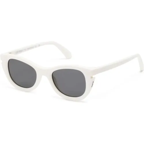 Off , Oeri112 0107 Sunglasses , unisex, Sizes: 50 MM - Off White - Modalova