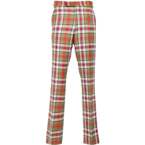 Red Tartan Wool Trousers , male, Sizes: L, XL, M - Vivienne Westwood - Modalova