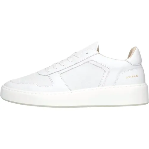 Weiße Leder Low Top Sneakers , Herren, Größe: 42 EU - Nubikk - Modalova