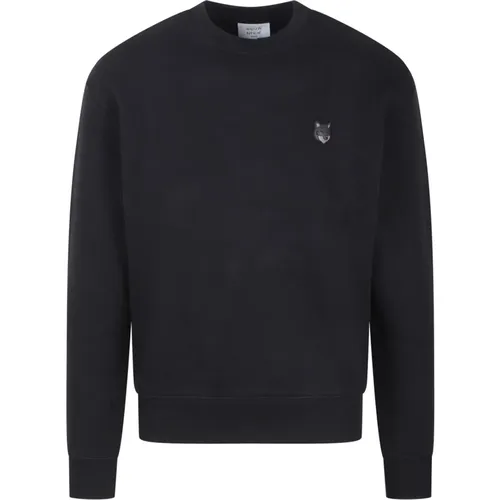 Mutiger Fox Head Patch Sweatshirt , Herren, Größe: M - Maison Kitsuné - Modalova