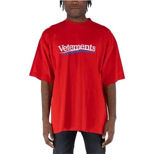 Logo Kampagnen T-Shirt Vetements - Vetements - Modalova
