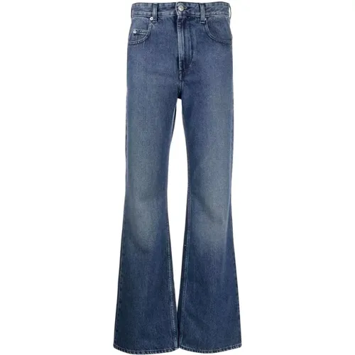 Ausgestellte Denim-Jeans mit Bohemian-Silhouette , Damen, Größe: 2XS - Isabel Marant Étoile - Modalova