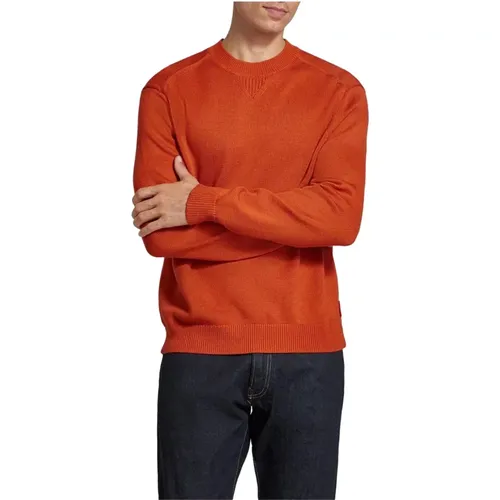 Oranger Rundhalspullover , Herren, Größe: XL - Armani Exchange - Modalova