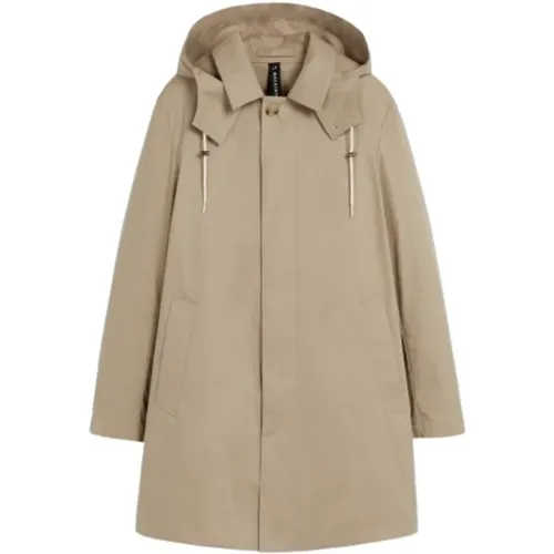 Fawn Raintec Cotton Coat , male, Sizes: 2XS, L - Mackintosh - Modalova