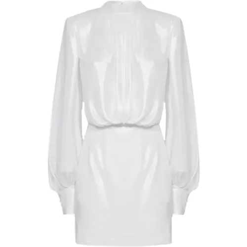 Abelia Laminated Mini Dress , female, Sizes: S - Blanca Vita - Modalova