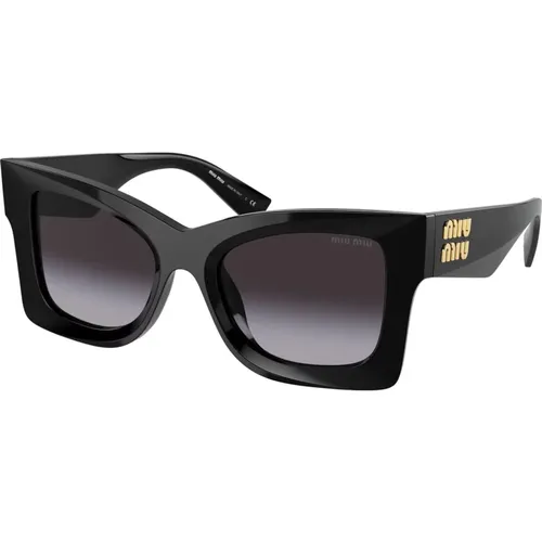 Grey Shaded Sunglasses , female, Sizes: 51 MM - Miu Miu - Modalova