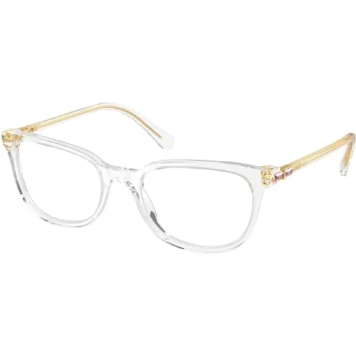 Elegant and Technological Transparent Eyeglasses with Light Point , unisex, Sizes: ONE SIZE - Swarovski - Modalova