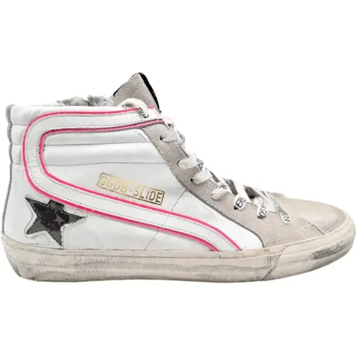 Slide Sneakers Grey Fuxia , female, Sizes: 6 UK - Golden Goose - Modalova