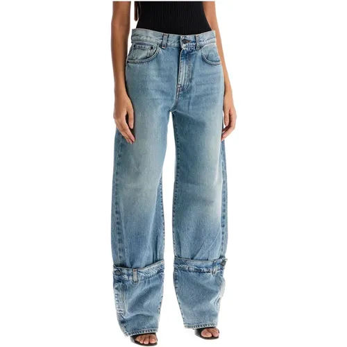 Vintage Wide-Legged Patchwork Jeans , Damen, Größe: W23 - Haikure - Modalova