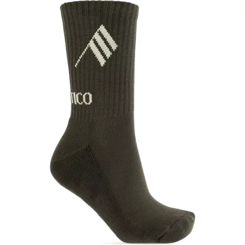 Socken mit Logo , Damen, Größe: S/M - The Attico - Modalova