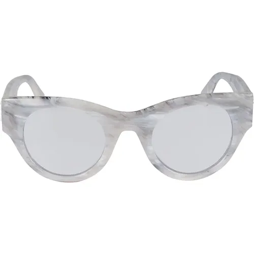 Stylish Sunglasses , unisex, Sizes: 47 MM - Off White - Modalova