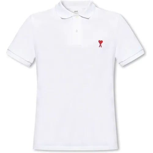 Poloshirt mit Logo , Herren, Größe: 2XL - Ami Paris - Modalova