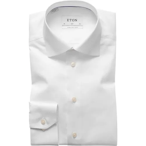 Formelles weißes Hemd mit extra langem Ärmel - Eton - Modalova