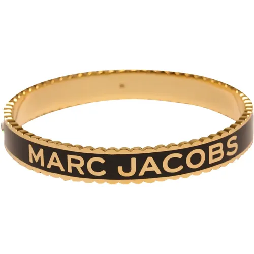 Elegantes Metallarmband mit Iconic Logo , Damen, Größe: ONE Size - Marc Jacobs - Modalova