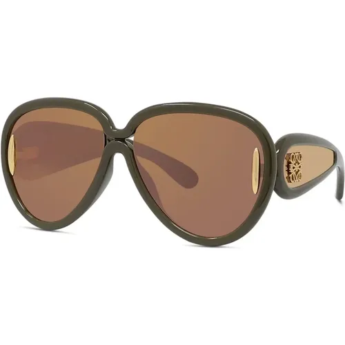 Pilot Sunglasses with Brown Lenses , female, Sizes: ONE SIZE - Loewe - Modalova