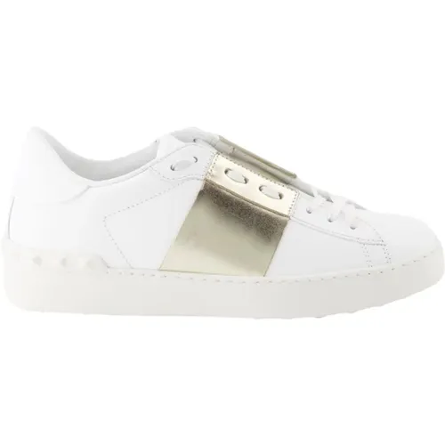 Lace-Up Leather Sneakers for Women , female, Sizes: 2 UK - Valentino Garavani - Modalova