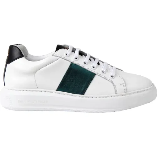 Handgefertigte Ethical Sneakers Weiß Grün , Damen, Größe: 40 EU - NATIONAL STANDARD - Modalova