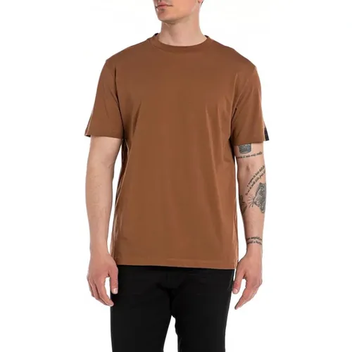 T-Shirts , male, Sizes: L, S, XL, M - Replay - Modalova
