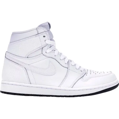 Weiße Retro Air Jordan 1 Limited Edition , Herren, Größe: 40 1/2 EU - Nike - Modalova