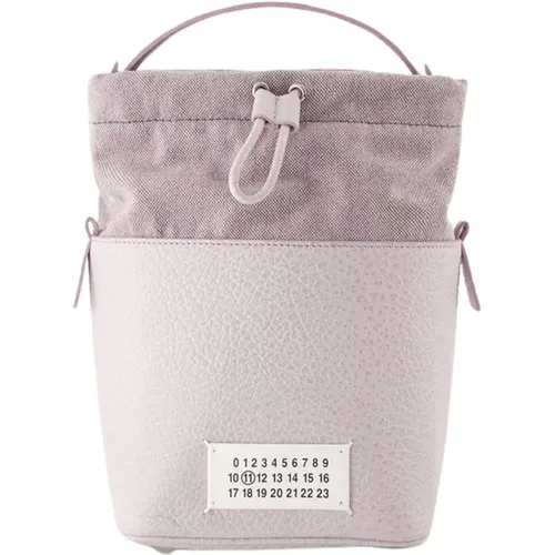 Small Bucket Hobo Bag - Leather - , female, Sizes: ONE SIZE - Maison Margiela - Modalova
