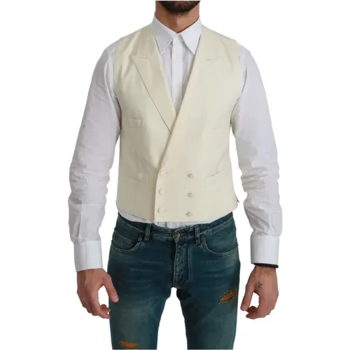 Suit Vests , Herren, Größe: 2XL - Dolce & Gabbana - Modalova