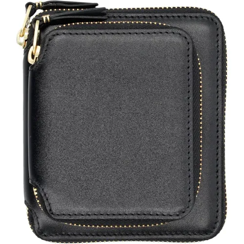 Leather Zip-Around Wallet with Multiple Pockets , unisex, Sizes: ONE SIZE - Comme des Garçons - Modalova