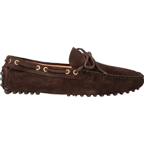 Leather Loafers for Warm Weather , male, Sizes: 7 UK - Car Shoe - Modalova
