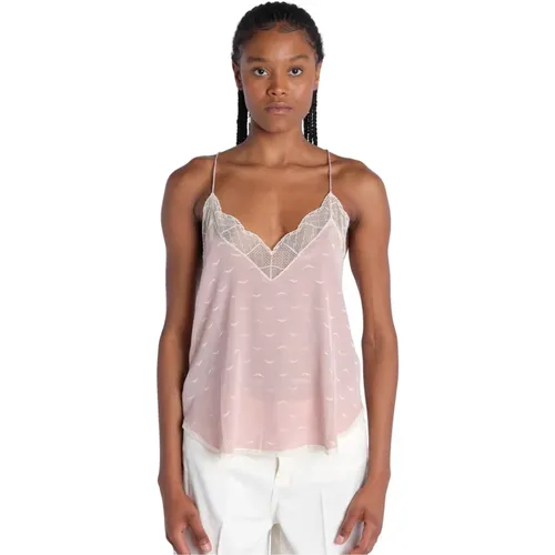 Silk Top with Wings , female, Sizes: S - Zadig & Voltaire - Modalova