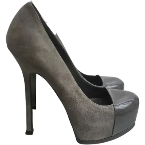 Pre-owned Suede heels , female, Sizes: 5 UK - Yves Saint Laurent Vintage - Modalova