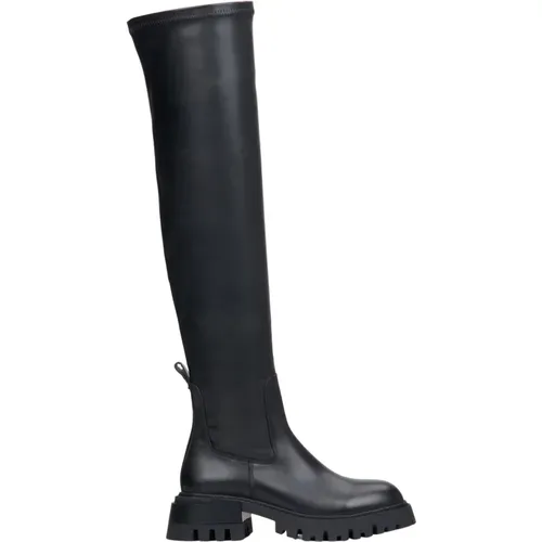 Women`s Knee-High Boots made of Genuine Leather with Soft Shaft Er00114696 , female, Sizes: 6 UK, 7 UK, 4 UK - Estro - Modalova