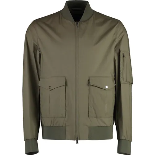 Cotton bomber jacket , male, Sizes: M, L, XL - Herno - Modalova