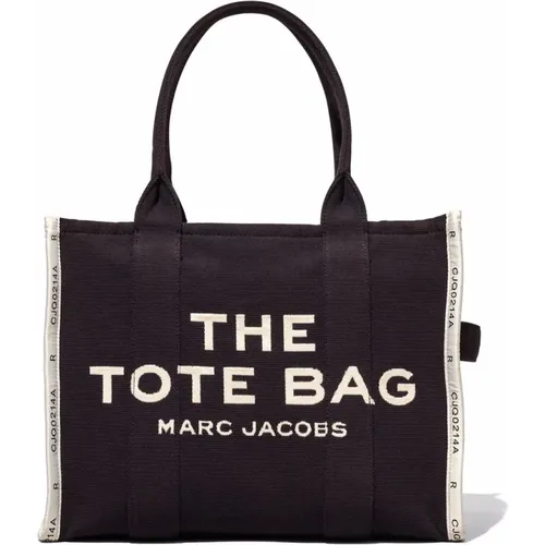 Jacquard Large Tote Tasche Schwarz , Damen, Größe: ONE Size - Marc Jacobs - Modalova