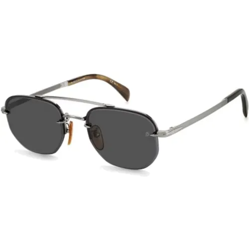 Schwarze Metallsonnenbrille - Eyewear by David Beckham - Modalova