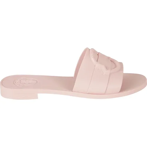 Slides Sandalen Schuhe , Damen, Größe: 38 EU - Moncler - Modalova