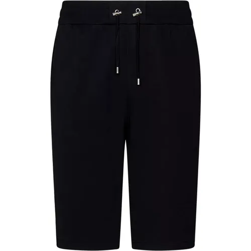 Schwarze Bermuda-Shorts aus Bio-Baumwolle - Balmain - Modalova