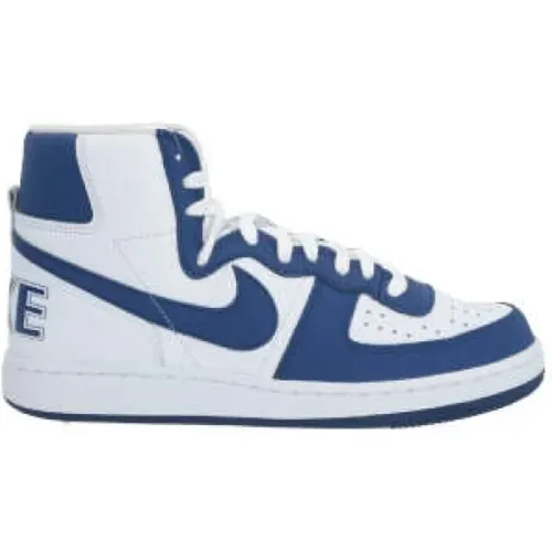 Blaue High-Top Sneakers von Nike x Comme des Garcon , Herren, Größe: 44 1/2 EU - Comme des Garçons - Modalova