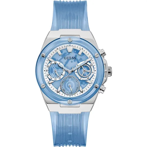 Umweltfreundliche Blau Bio-Based Uhr , Herren, Größe: ONE Size - Guess - Modalova