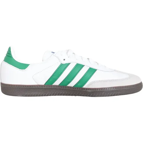 Weiße Grüne Samba OG Herren Sneakers , Herren, Größe: 42 2/3 EU - adidas Originals - Modalova