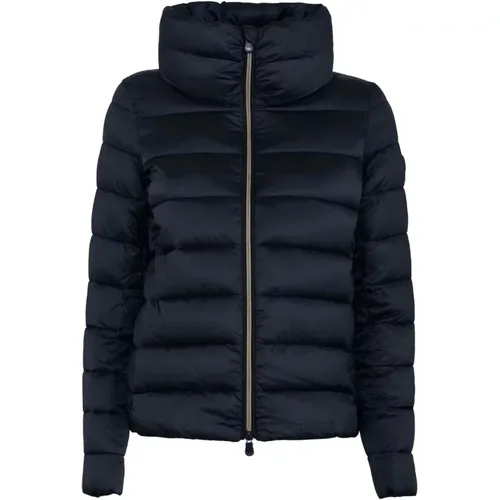 Glänzende Nylon Steppjacke , Damen, Größe: M - Save The Duck - Modalova