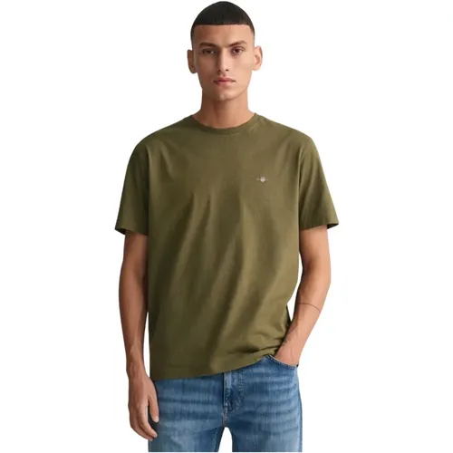Regular Fit Shield T-Shirt , male, Sizes: XL, S, 4XL - Gant - Modalova
