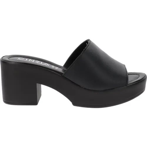 Leather Women's Sandals Slip-On Closure , female, Sizes: 6 UK, 3 UK, 5 UK, 7 UK, 4 UK - Cinzia Soft - Modalova