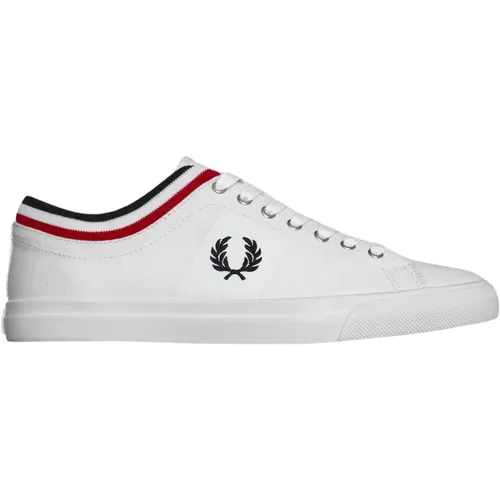 Classic Twill Sneakers with Tipped Cuff , male, Sizes: 8 UK - Fred Perry - Modalova