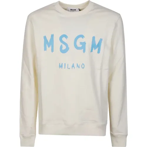 Sweatshirts, Logo Print Sweatshirt - Msgm - Modalova