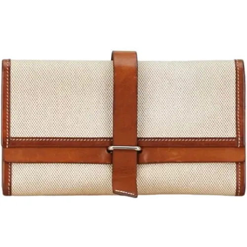 Pre-owned Canvas handbags , female, Sizes: ONE SIZE - Hermès Vintage - Modalova